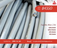 Dây cáp điện 2 lõi Altek Kabel 0.5, 0.75, 1.0, 1.5mm2