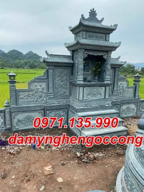 Vĩnh Long Bán mẫu nghĩa trang đá song thân đẹp tại Vĩnh Long - lăng mộ bằng đá-image-3