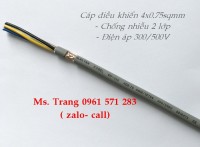 Cáp tín hiệu có chống nhiễu 4x0.5, 4x0.75, 4x1.0, 4x1.5