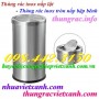 Thùng rác inox tròn nắp lật