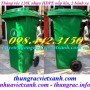 Thùng rác 120 lít nắp kín - 2 bánh xe nhựa HDPE giá siêu rẻ call 0984423150