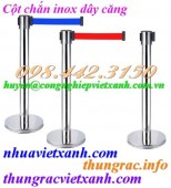 Cột chắn inox dây kéo căng