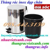 Thùng rác đạp chân inox giá rẻ call 0984423150 – Huyền