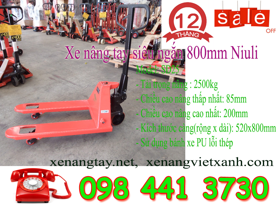 Xe nâng tay siêu ngắn 800mm-image-3