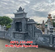 Cần Thơ Bán mẫu nghĩa trang lăng mộ gia tộc đá song thân đẹp tại Cần Thơ