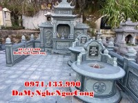 Bình Dương Bán mẫu nghĩa trang lăng mộ gia tộc đá đơn giản đẹp tại Bình Dương