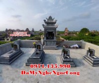 Bình Dương Bán mẫu nghĩa trang khuôn viên lăng mộ gia tộc đá xanh rêu đẹp tại Bì