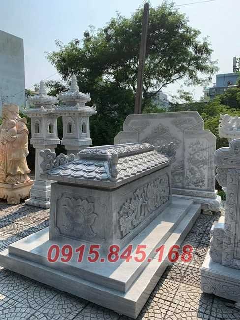 866 mẫu mộ đá nhà mồ bán quảng bình, mộ đơn giản đá xanh-image-5