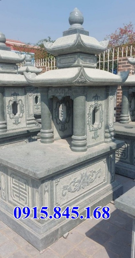 866 mẫu mộ đá nhà mồ bán quảng bình, mộ đơn giản đá xanh-image-2