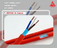 Dây nguồn báo cháy 2x1.5mm2 chống cháy, chống nhiễu