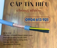 Dây điện 8 lõi, cáp điều khiển tín hiệu 8x0.75mm chống nhiễu