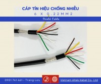 Cáp tín hiệu chống nhiễu 2x0.22 4x0.22 6x0.22 8x0.22 Altek Kabel