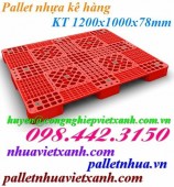 Pallet nhựa kê hàng 1200x1000x78mm PL03LS giá cạnh tranh call 0984423150 Huyền