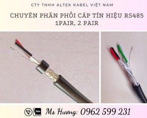 Cáp tín hiệu RS485 chống nhiễu xi bạc + Al Foil giá sỉ
