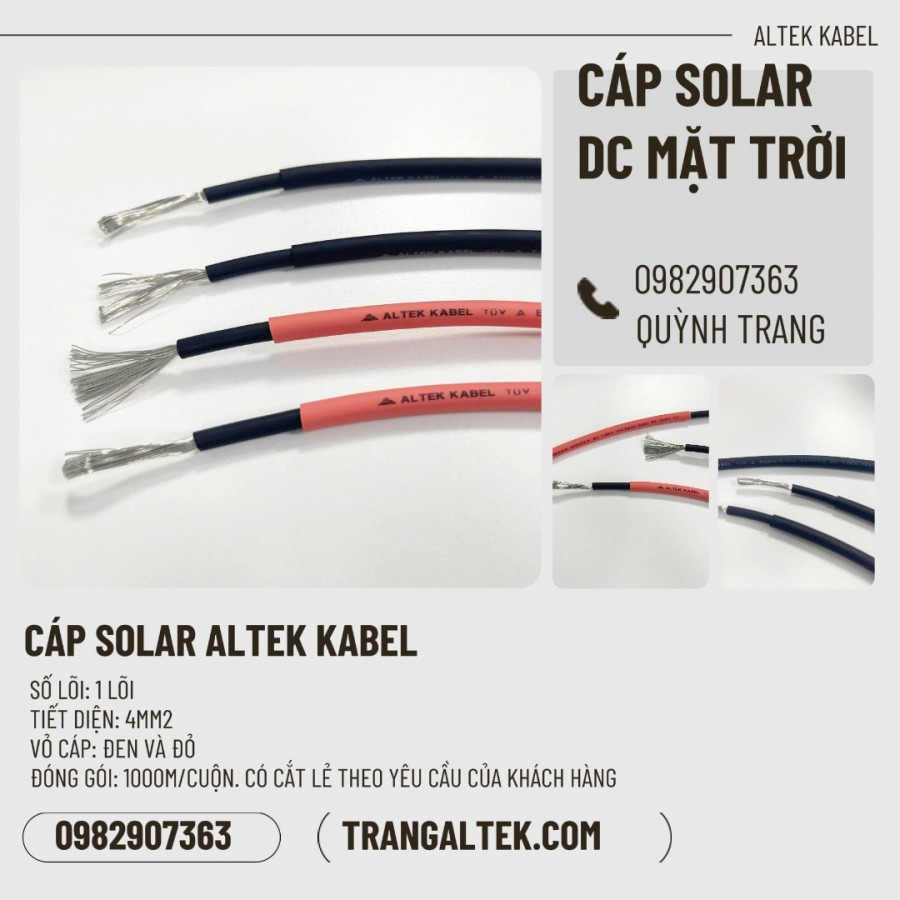 Cáp Solar 4mm Altek Kabel – Chuyên dùng cho hệ thống điện mặt trời-image-3
