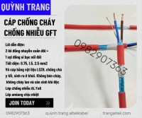 ???? Cáp Chống Cháy – Chống Nhiễu GFT Altek Kabel ????