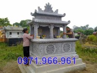 mẫu mộ đá đôi đơn giản đẹp bán cà mau, dòng họ 767