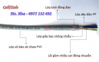 Cáp điều khiển 4 lõi chống nhiễu cam kết hàng chất lượng cao