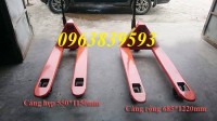 Cc xe nâng tay công nghiệp - Bán xe nâng tay thấp 2500kg càng rộng giá rẻ