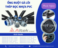 Ống ruột gà lõi thép bọc nhựa ID13-OD16 (13-16mm)