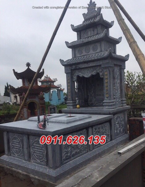 vĩnh long – mẫu 01 mộ đá đôi đẹp bán – song thân phu thê-image-3