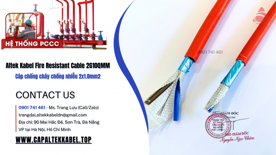 FR 2x1.0 - Cáp chống cháy chống nhiễu 2x1.0 Altek Kabel nhà phân phối-image-5