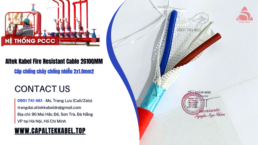 FR 2x1.0 - Cáp chống cháy chống nhiễu 2x1.0 Altek Kabel nhà phân phối-image-3