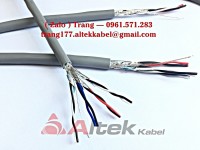 Cáp tín hiệu vặn xoắn chống nhiễu 16awg, 18awg