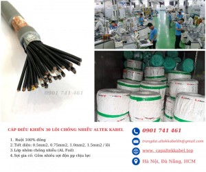 Ứng dụng thực tế cáp điều khiển 30 lõi Altek Kabel