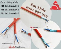 Cáp chống cháy 2x2.5mm2 đặc LSHZ/Al Foil/LSHZ/Cu