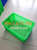 Rổ nhựa đựng trái cây, rổ nhựa trưng bày hàng trong siêu thị