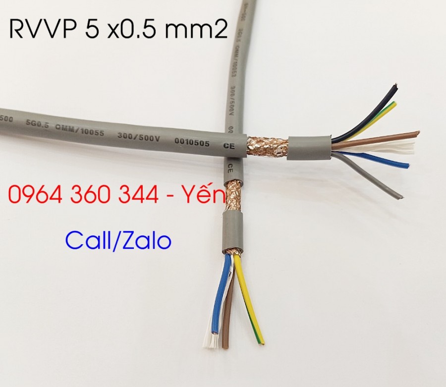 Cáp điều khiển altek kabel 5x0.5, 5x0.75, 5x1.0, 5x1.5 (chống nhiễu) chính hãng-image-2