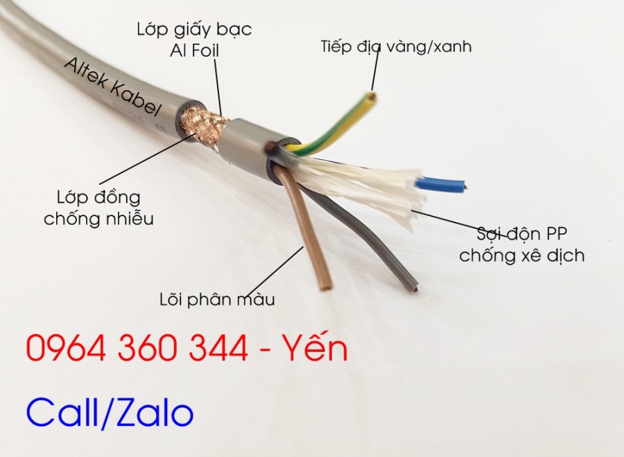 Cáp điều khiển altek kabel 5x0.5, 5x0.75, 5x1.0, 5x1.5 (chống nhiễu) chính hãng-image-5
