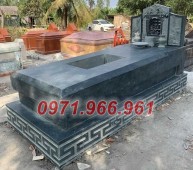 mẫu mộ đá đôi tự nhiên có mái che bán đồng tháp, giá rẻ 2457