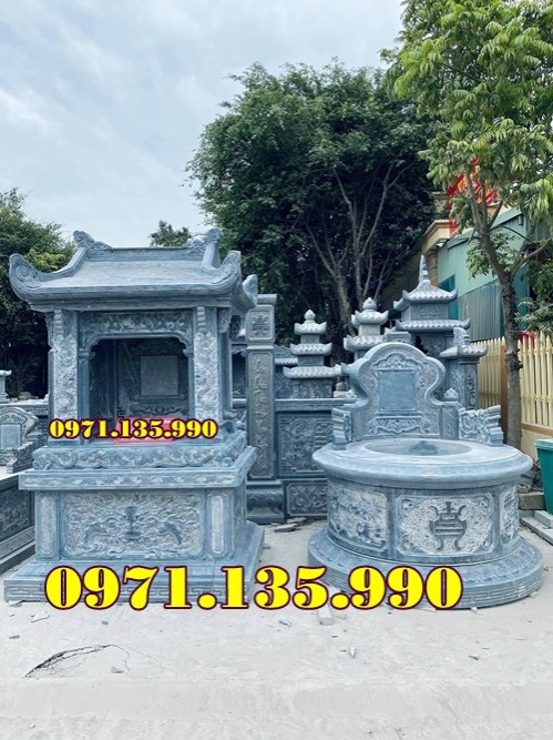 41- Hà Nội mẫu Am thờ đá xanh đẹp bán tại Hà Nội - Am tro cốt-image-2