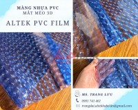 Màng nhựa pvc dẻo trong suốt, màu, 3D