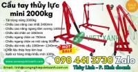 Cẩu thủy lưc mini động cơ 3 tấn