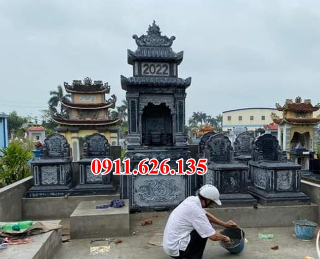 làm nhà mồ đá xanh đẹp bán tiền giang – đá tự nhiên nguyên khối-image-3