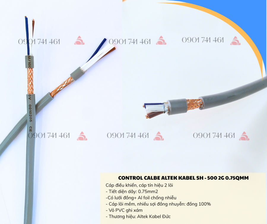 Cáp điều khiển 2x0.75mm² chống nhiễu – Sẵn tại Đà Nẵng, Huế, Quảng Nam-image-5