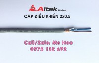 Cáp điều khiển 2x0.75 không lưới, có lưới chống nhiễu cho công trình