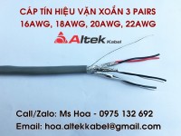 Mua cáp tín hiệu 16AWG, 18AWG, 20AWG, 22AWG chống nhiễu ở đâu uy tín?