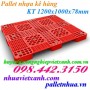 Pallet nhựa kê hàng – Pallet nhựa 1200x1000x78mm PL03LS