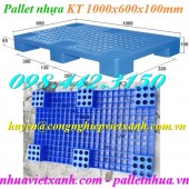 Pallet nhựa kê hàng 1000x600x100mm giá rẻ call 0984423150 – Huyền