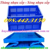 Thùng nhựa xếp, sóng xếp, thùng gấp xếp TGX50 giá rẻ call 0984423150 – Huyền