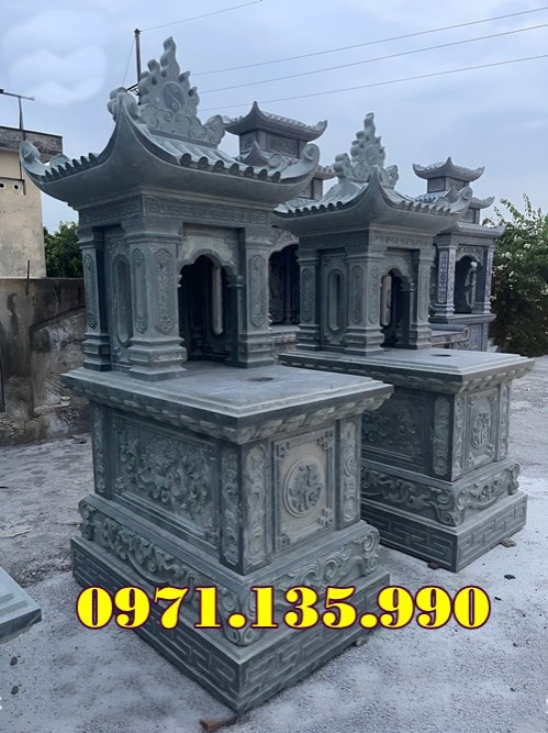 97- Mẫu mộ đá tự nhiên đẹp bán tại Hưng Yên - mộ đá liền ngôi-image-5