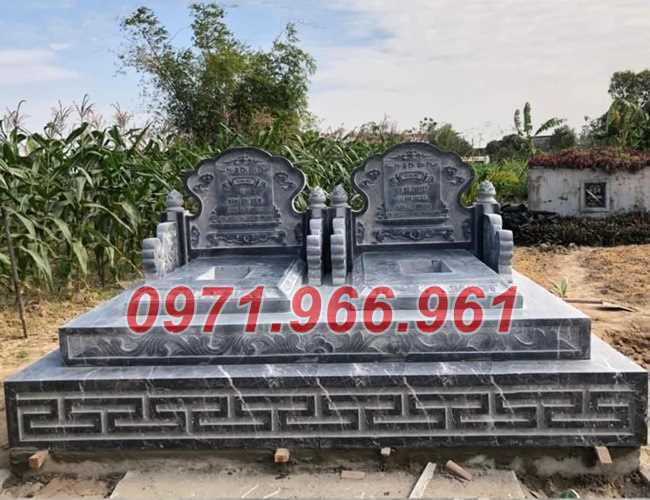 mẫu mộ tam cấp đá đôi giá rẻ bán bình định, song thân 683-image-3