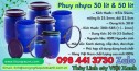 Phuy nhựa 30 lít - phuy nhựa 50 lít , thùng phuy đựng dầu 30 lít và 50 l