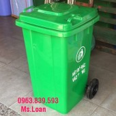 Thùng rác nhựa 100L- Thùng đựng rác khu dân cư, nhà ở - 0963.839.593