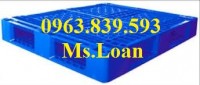 pallet nhựa công nghiệp - bán pallet để kho giá rẻ - 0963.839.593 Loan