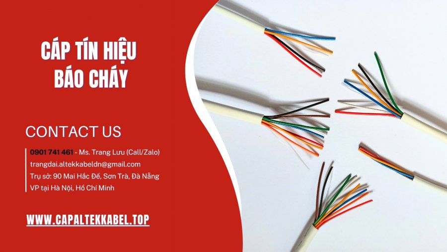Cáp báo cháy Altek Kabel 0.22mm – Giá tốt, dễ thi công